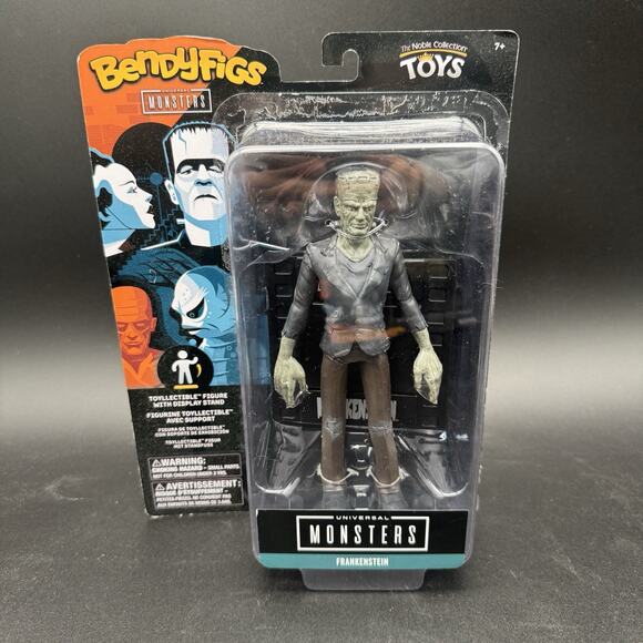 BendyFigs Universal Monsters Creature from the Lagoon & Frankenstein Lot Sealed - Picture 3 of 5